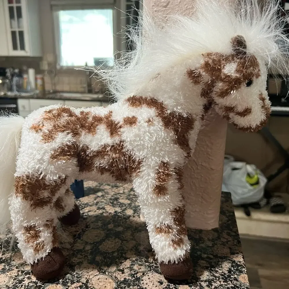 CAVALIA Horse Plush Brown White
